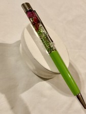 Handmade New Pretty Dried Flowers w/ Neon Gre...