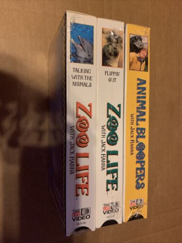 Jack Hanna VHS Lot Animal Bloopers Flippin’ Out &Talking With The Animals Sealed - Picture 3 of 3