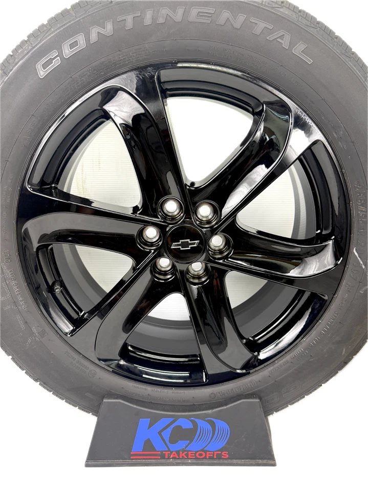 Chevrolet Traverse Enclave GMC Acadia 20" negro brillante llantas llantas neumáticos OEM Foto 2 de 4