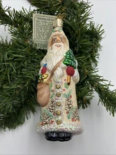Old World Christmas Glistening Gift Giver Santa — Rare! HTF Retired