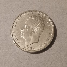 Spain. 100 pesetas coin 1984. Very nice condition.Circulated