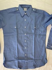 Simpsons Oulette Blue Collar Work Wear L/S Shirt Conqueror Medium NEW Vintage