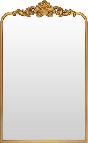 Wall Mirror, Traditional Vintage Baroque Mirror, Gold Framed Mirror for Bathroom