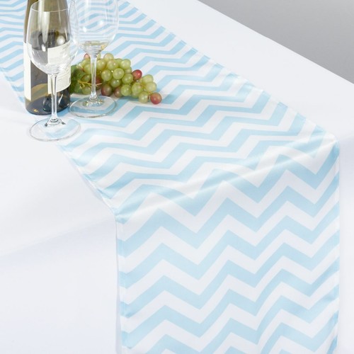 Table Runner Chevron Polyester 14x72" By Broward Linens (Variety Of Colors) - Picture 9 of 9