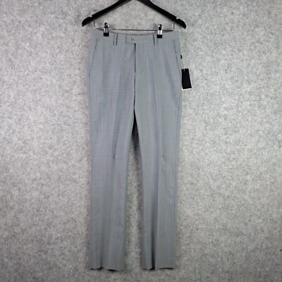 Oxford Pants Mens 76 W30 Grey Dress Pants Trousers Formal Business Wool NEW 7926