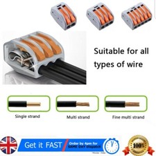 Universal Compact Wiring Terminal Block,Mini Fast Connector Push-in Conductor 