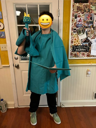 Statue of Liberty Costume Kids Patriotic July 4th Halloween handmade Custom Kids - Picture 2 of 4