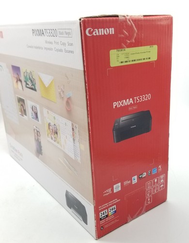Canon Pixma TS3320 Wireless Printer Copy Scanner Black Works with Alexa New NIB - 第 7/11 張圖片