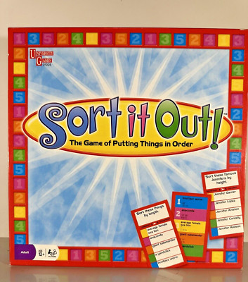 Sort It Out!  Board Game The Game Of Putting Things In Order