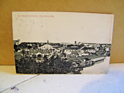 1908 Postcard Stoughton WI. The Wagon Factory
