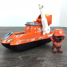 Paw Patrol Toy Zuma Ultimate Rescue Hovercraft Vehicle Figure Sticker Damage