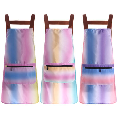 Women Pinny Chef Pinafore Grooming Apron Zipper Pocket Adult Pet Working Unisex - Picture 2 of 33