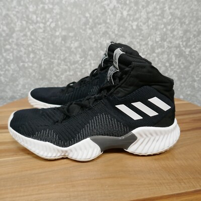 Adidas Pro Bounce Sneaker Mens 6.5 Black White Basketball Shoe