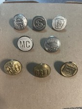 Vintage Railroad Railway Buttons Lot  Burlington B&O MC UNION PACIFIC Southern