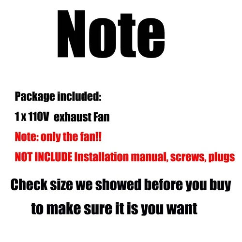 Exhaust Fan Ventilation Extractor Fan 110V Wall-Mounted Blower 8Inch Large - Picture 22 of 24
