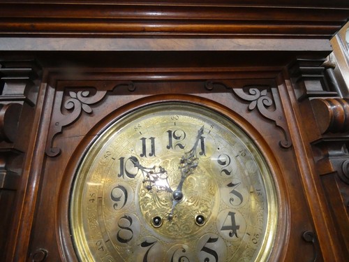 55191 ETZOLD & Popitz/LENZKIRCH reloj de pared reloj de terrateniente macizo nogal - 70x44 cm - Imagen 9 de 24