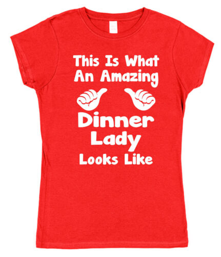 CAMISETA DE ALGODÓN ASÍ SE VE UNA DAMA CENA INCREÍBLE Regalo de Gracias - Imagen 2 de 3