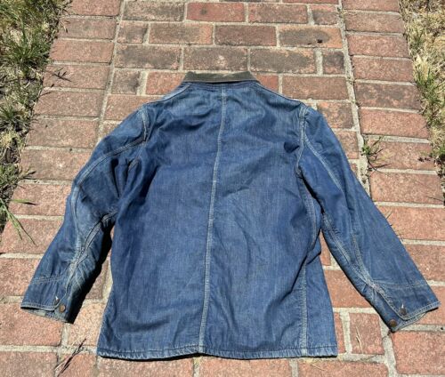 Vintage 50er 60er Powerhouse Decke gefüttert Denim Arbeit Chore Jacke XL Gr. 48 - Bild 10 von 10