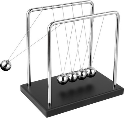 Bolas de equilibrio de cuna de Newton, dispositivo de física científica