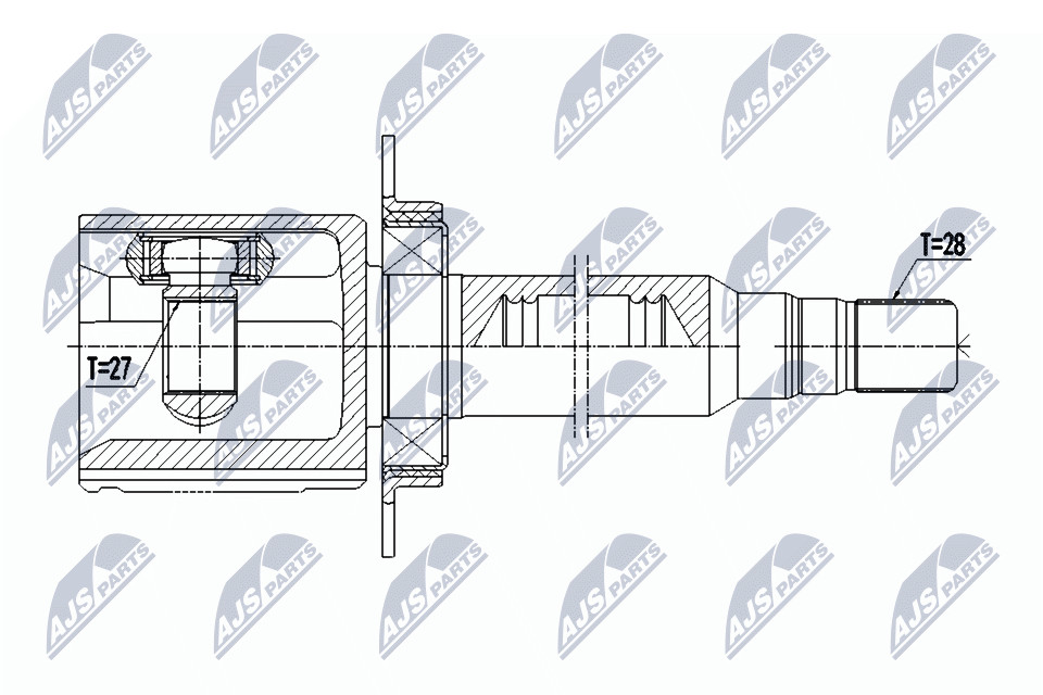 Inner Cv Joint Right For Volvo S60ii D4/T6 13-, V60 D4 13- - Image 4