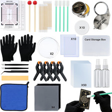 122 Pcs Card Care Clean Kit, 22-In-1 Trading Card Cleaning and Polishing Restora