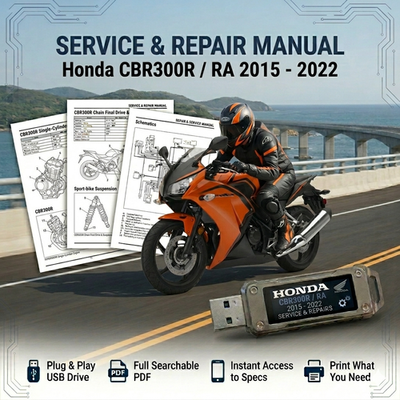 HONDA CBR300R 2015 2016 2017 2018 2019 2020 SERVICE REPAIR SHOP