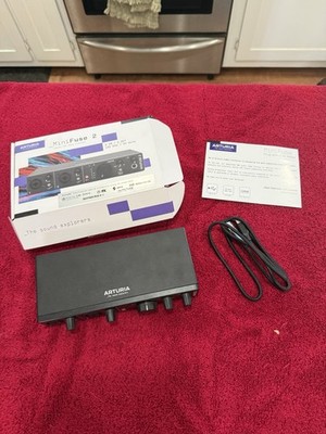 Arturia MiniFuse 2 USB-C Audio Interface 2-In/2-Out XLR Combo Inputs Black