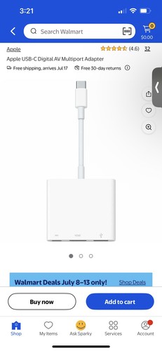 Apple USB-C To Digital AV Multiport Adapter - Photo 6/7