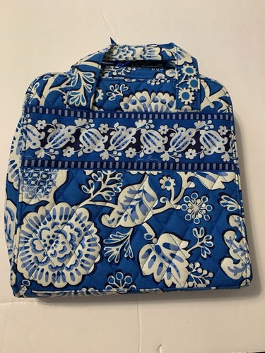 Vintage Vera Bradley Blue Lagoon Tech Organizer ID Bag - Picture 2 of 7
