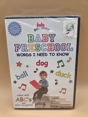 Baby PRODIGY Baby Preschool: Words I Need to Know DVD New Factory Sealed!