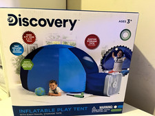 Discovery Inflatable Play Tent w/ Easy-Travel Storage Tote, Ages 3