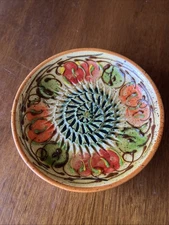 Multicolored Garlic Grater plate Hand Painted made in Spain Beautiful