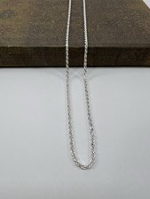 925 Solid Sterling Silver Rope Chain Men's Women's 3MM Chain Necklace 22  