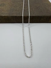 925 Solid Sterling Silver Rope Chain Men's Women's 3MM Chain Necklace 22”