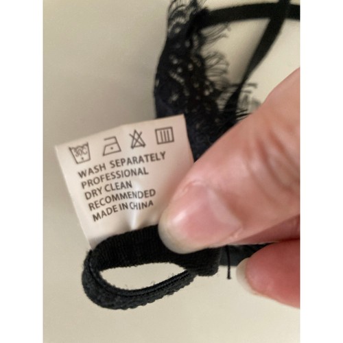 Black Eyelash Lace Bralette - Size Small - NWOT - Picture 6 of 6