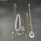 Vintage Sarah Coventry Costume Jewelry Lot 7 Pieces Necklaces Brooches Bracelet