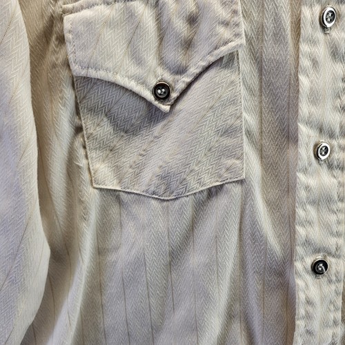 Vintage 60er 70er Montgomery Ward Hemd MCM Atomic Dolchkragen Rat Pack Herren Large - Bild 6 von 17