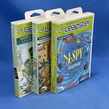 LeapFrog Leapster Game Lot of 3- I Spy Challenge, I Spy Treasure Hunt 1st Grade