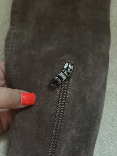 Carvela Vivi Taupe Material Over The Knee Heeled Women’s Boots Brand New Size 6 - Picture 7 of 15