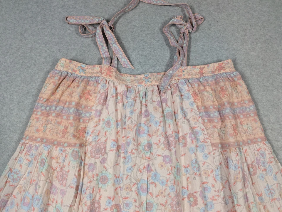 Lucky Brand Women Dress XL Cotton Grateful Dead Midi Tie Straps Lounge - Image 4 of 4
