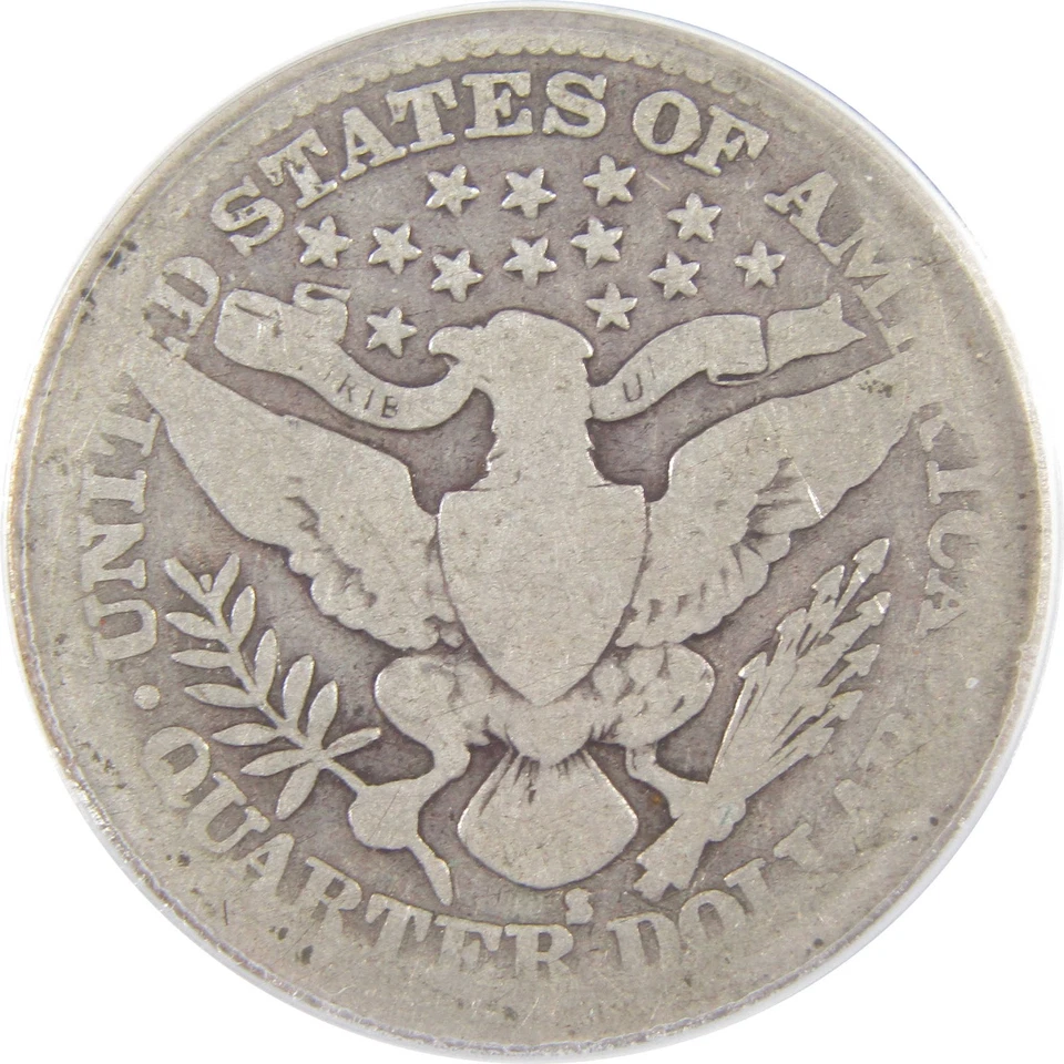 1914 S Barber Quarter AG 3 ANACS Silver 25c Coin SKU:I18364 - Image 4 of 4
