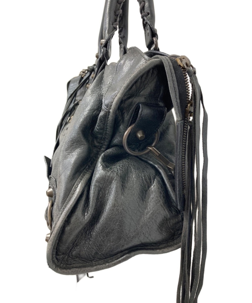 BALENCIAGA the city 115748 2way バッグ y2k Balenciaga City 115748 green Leather 2Way Shoulder Handbag