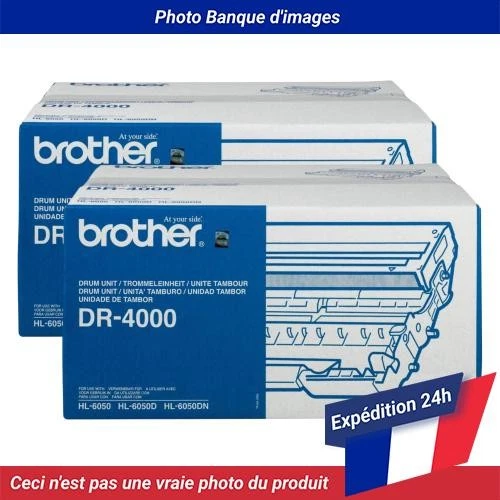 Brother DR-4000 Drum Black Pack Of 2