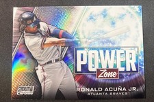 2020 Topps Stadium Club Chrome - Power Zone Ronald Acuña Jr. #PZ-7 Refractor
