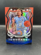 2020 Panini Prizm Draft Picks Collegiate #89 Cole Anthony Red White and Blue