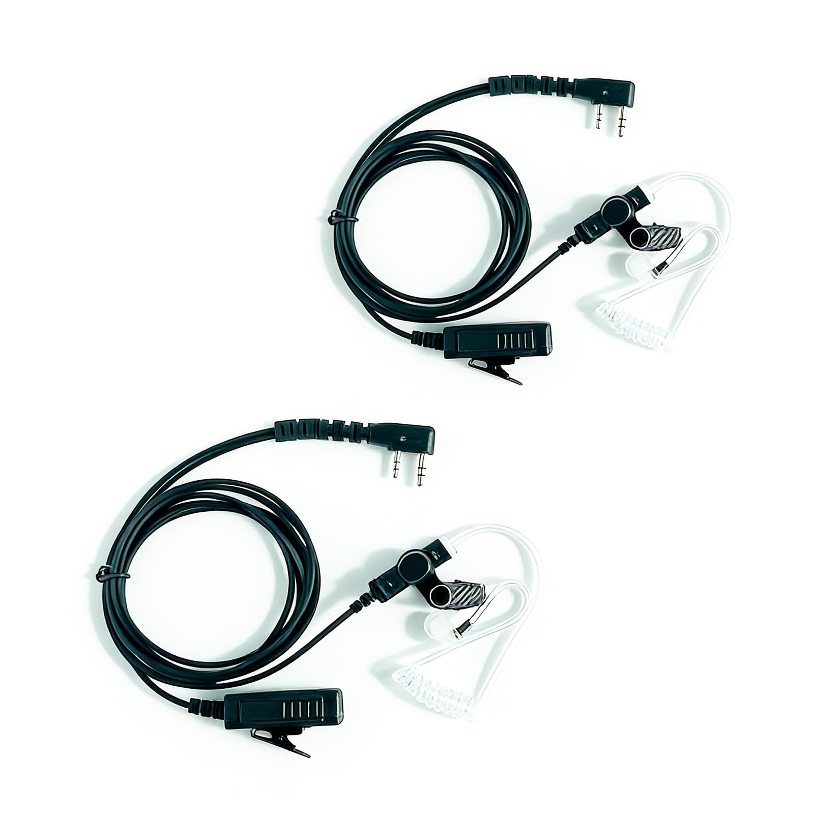 Acoustic Tube Walkie Talkie Noise Reduction Earpiece Surveillance Headset wit...