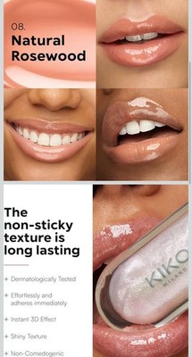 KIKO Milano 3D Hydra Lip Gloss – High Shine, Hydrating, Plumping