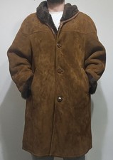 Lusso Vintage Shearling originale Montone Rovesciato Taglia 42 M/L