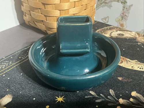 Hall Pottery Vintage Ashtray & Matchbox Holder Property Of Palmer Hause Chicago - Picture 5 of 6