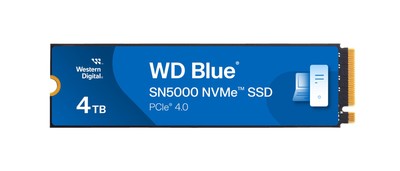WD. Blue  SN5000 NVMe  PCIe  Gen4, 5.500 MB/s Lesen, 5.000 Schreiben, 1200 TBW S